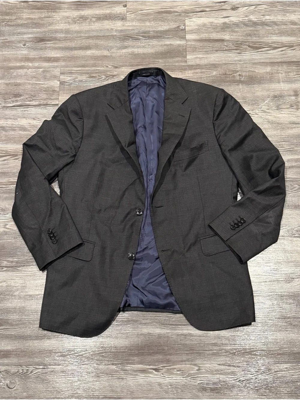 Suitsupply Napoli Gray Classic Fit 100% Super 110s Wool Suit Jacket Mens size 26